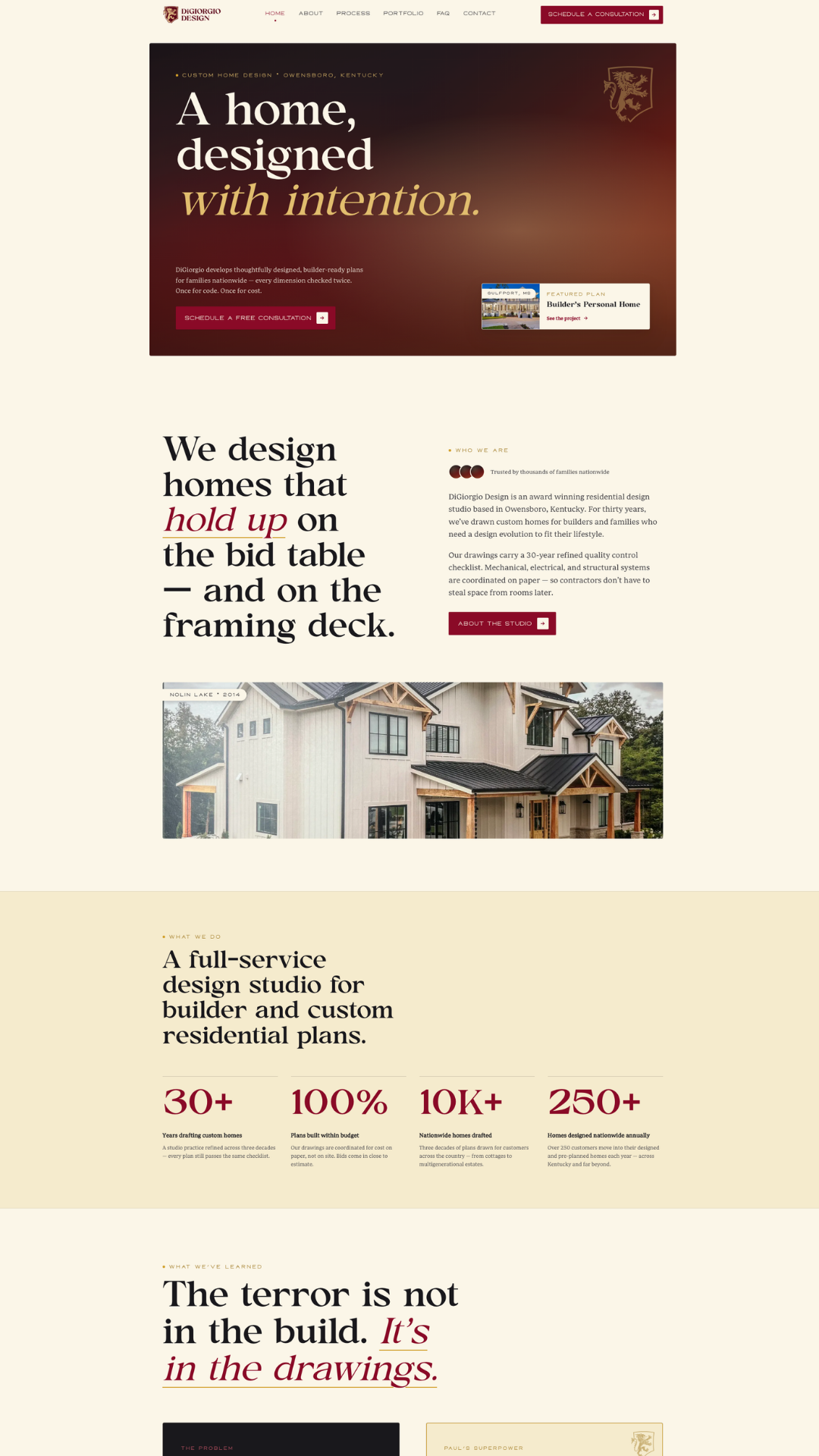 DiGiorgio Design, Website 1