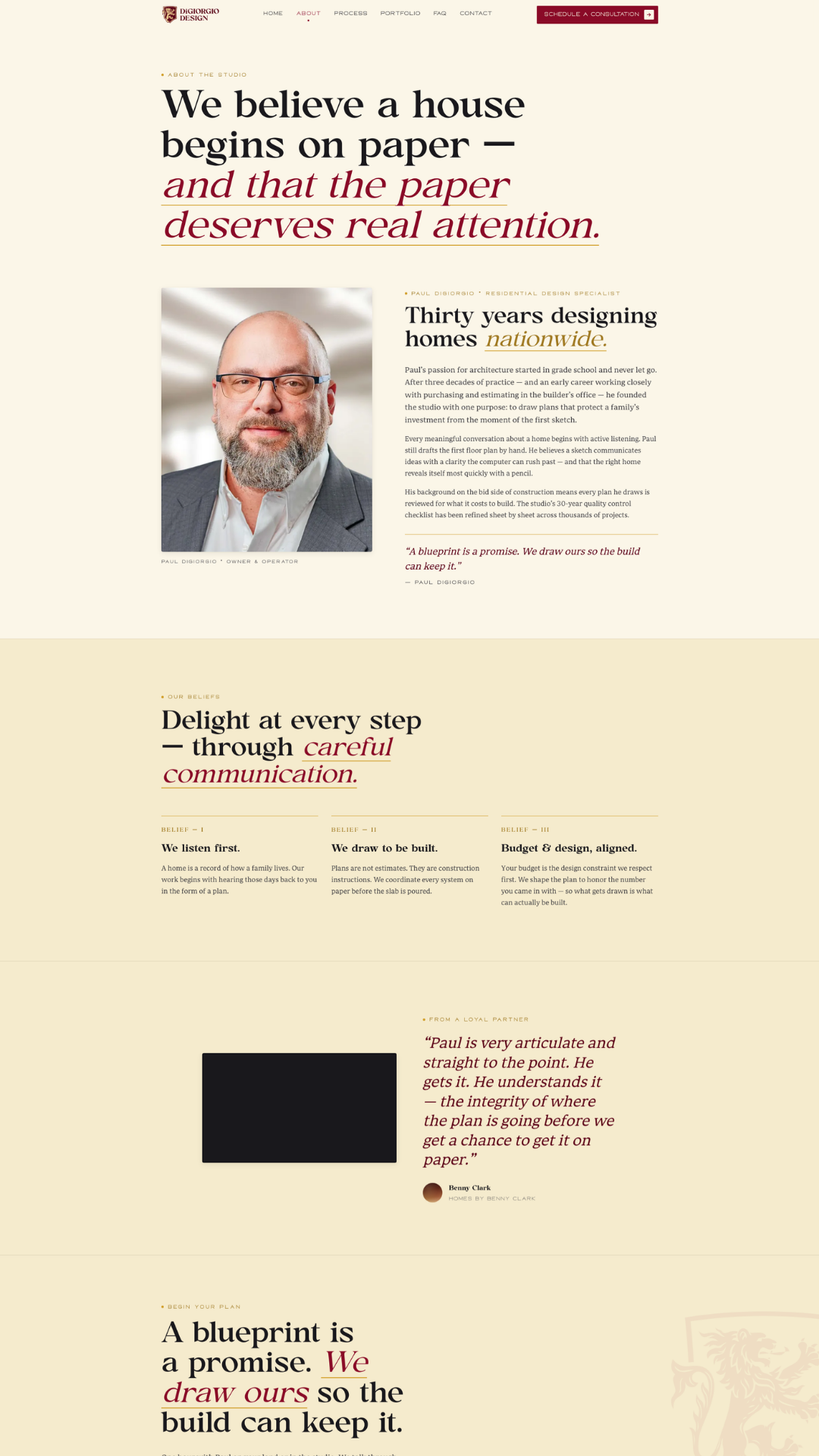 DiGiorgio Design, Website 2