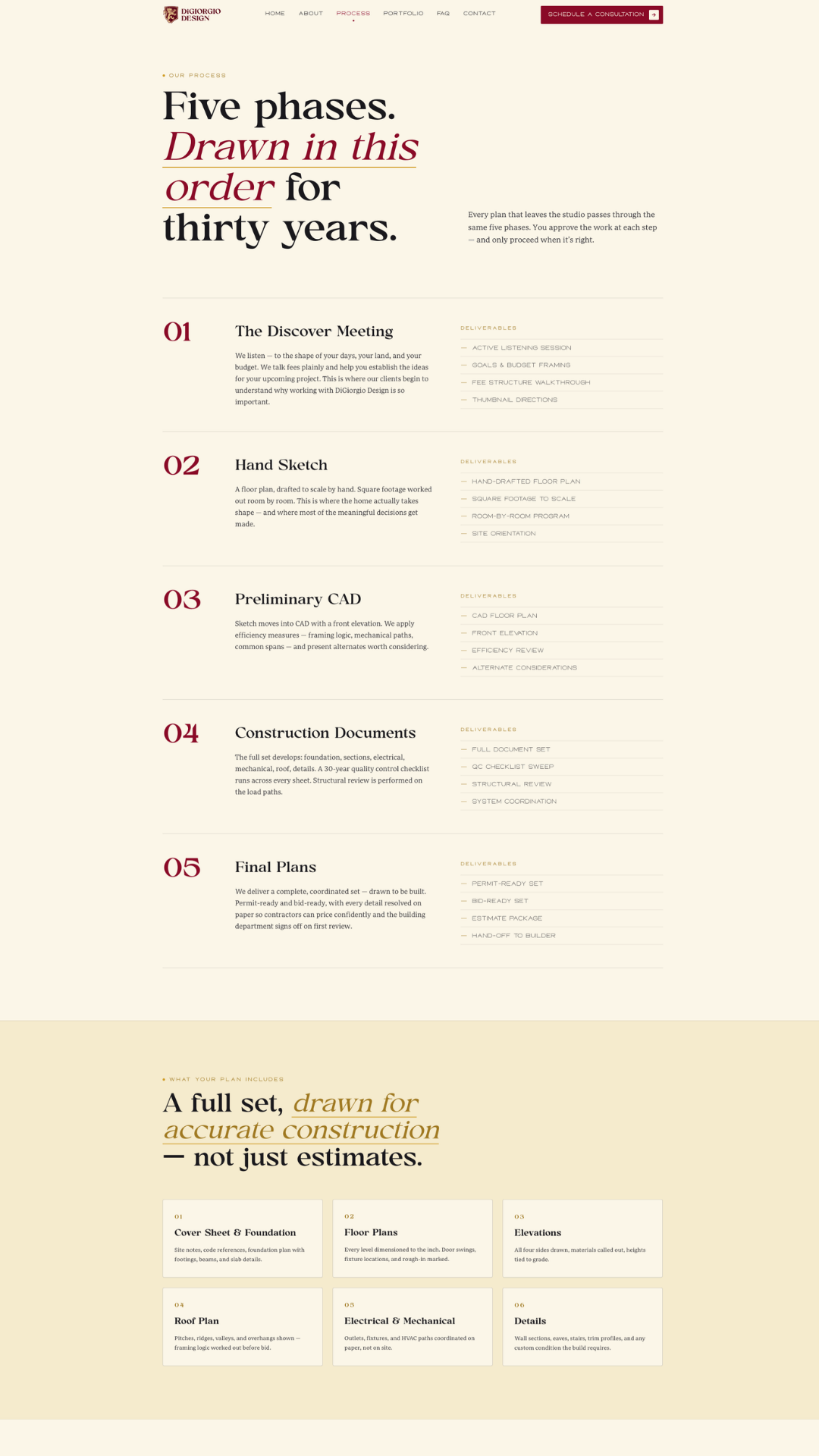 DiGiorgio Design, Website 4