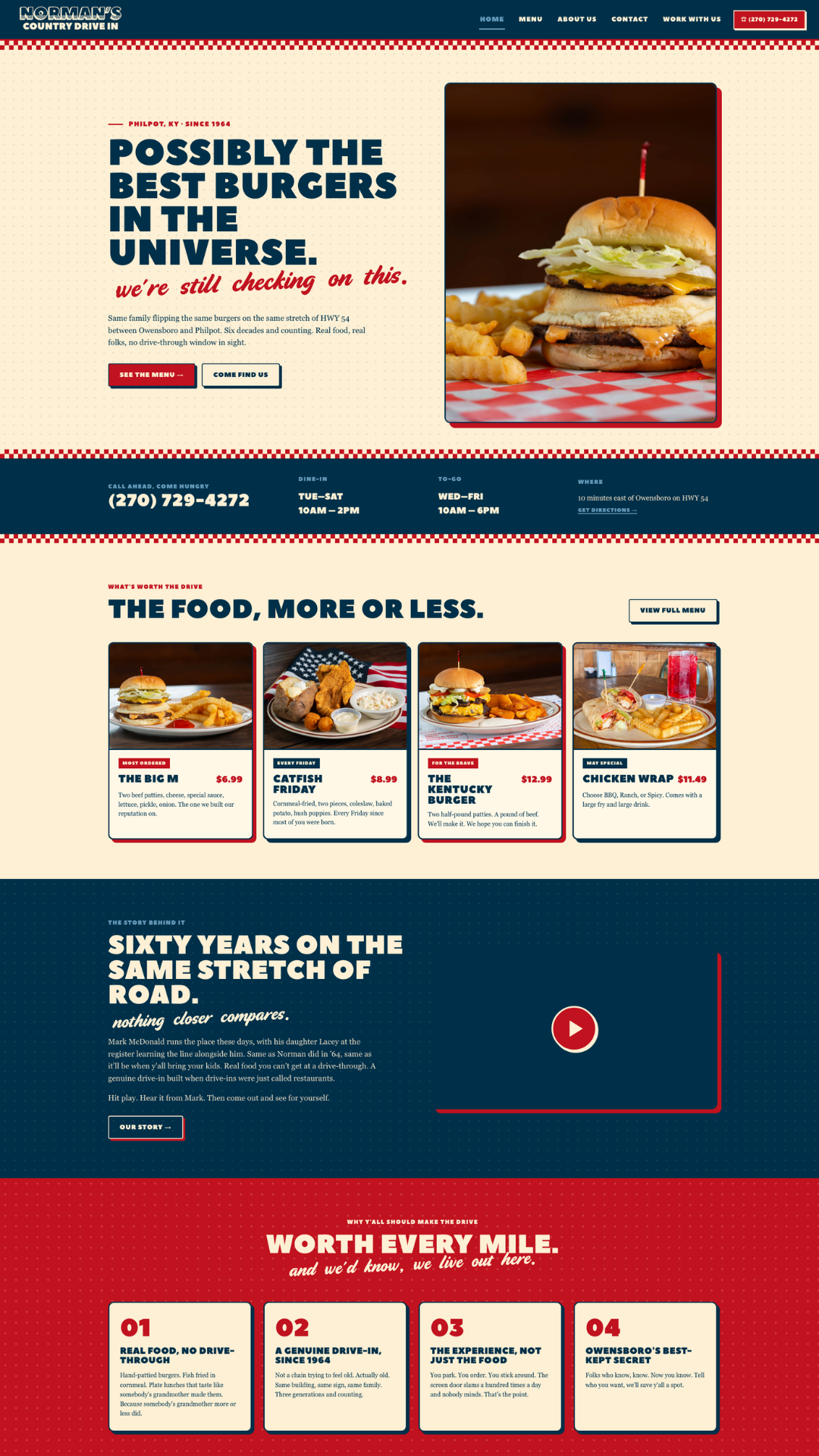Norman McDonald's Country Drive-In, Website 1