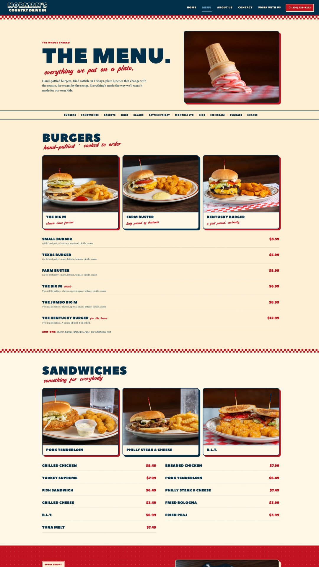 Norman McDonald's Country Drive-In, Website 2