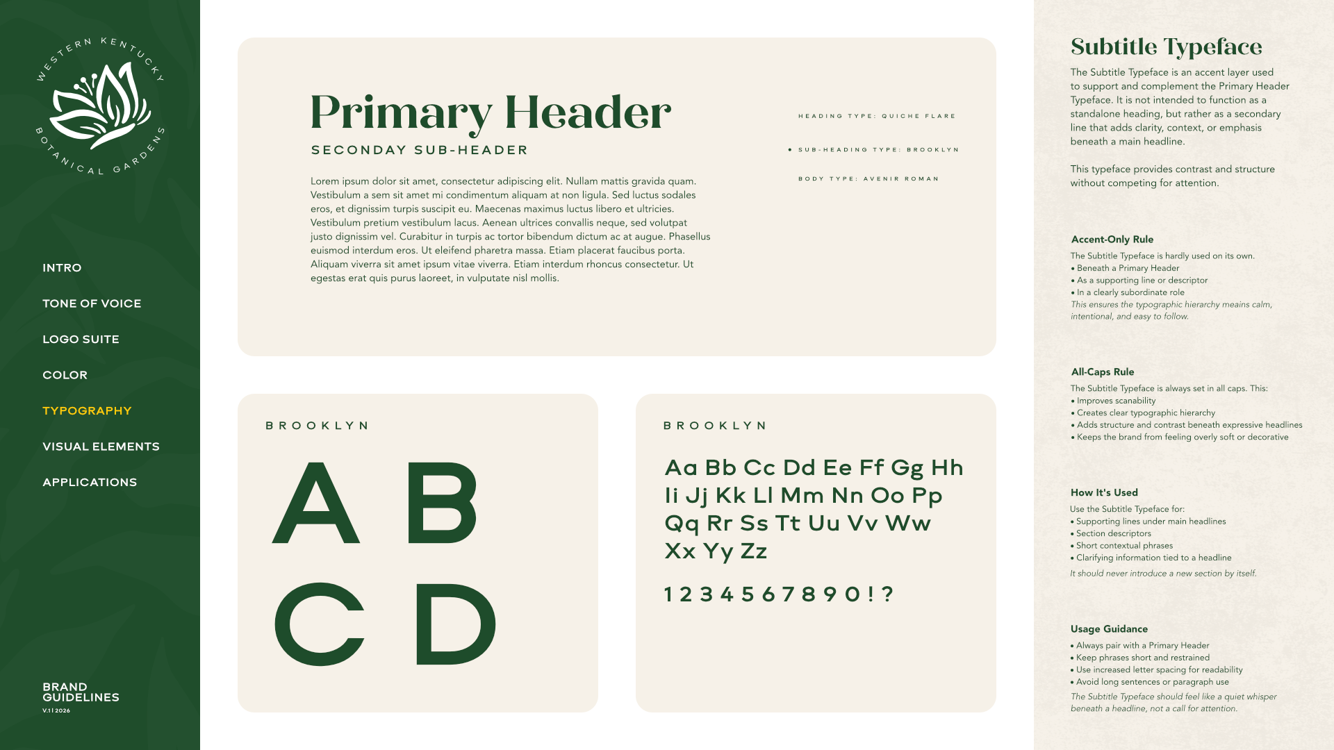Western Kentucky Botanical Garden, Branding 12