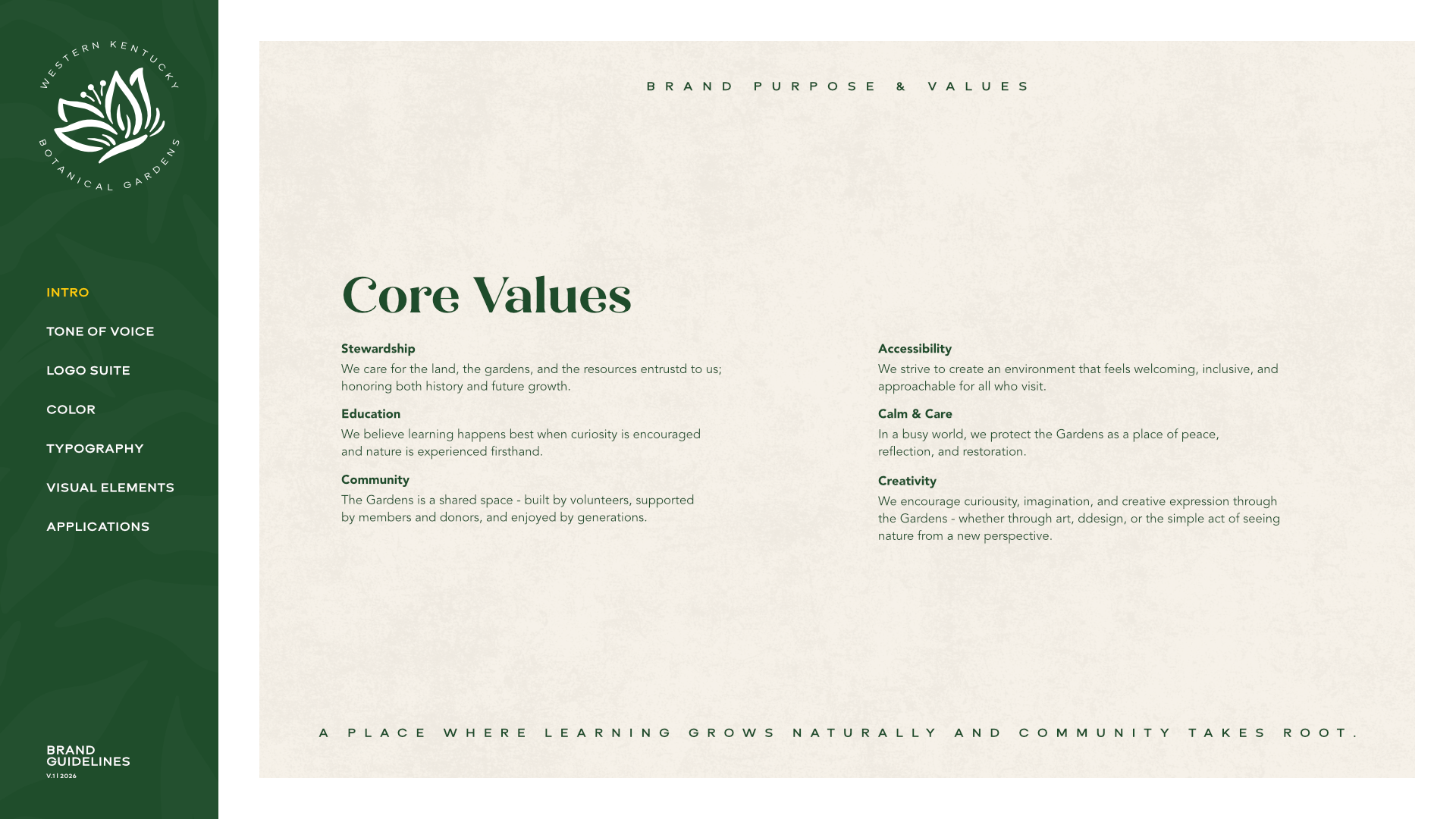 Western Kentucky Botanical Garden, Branding 2