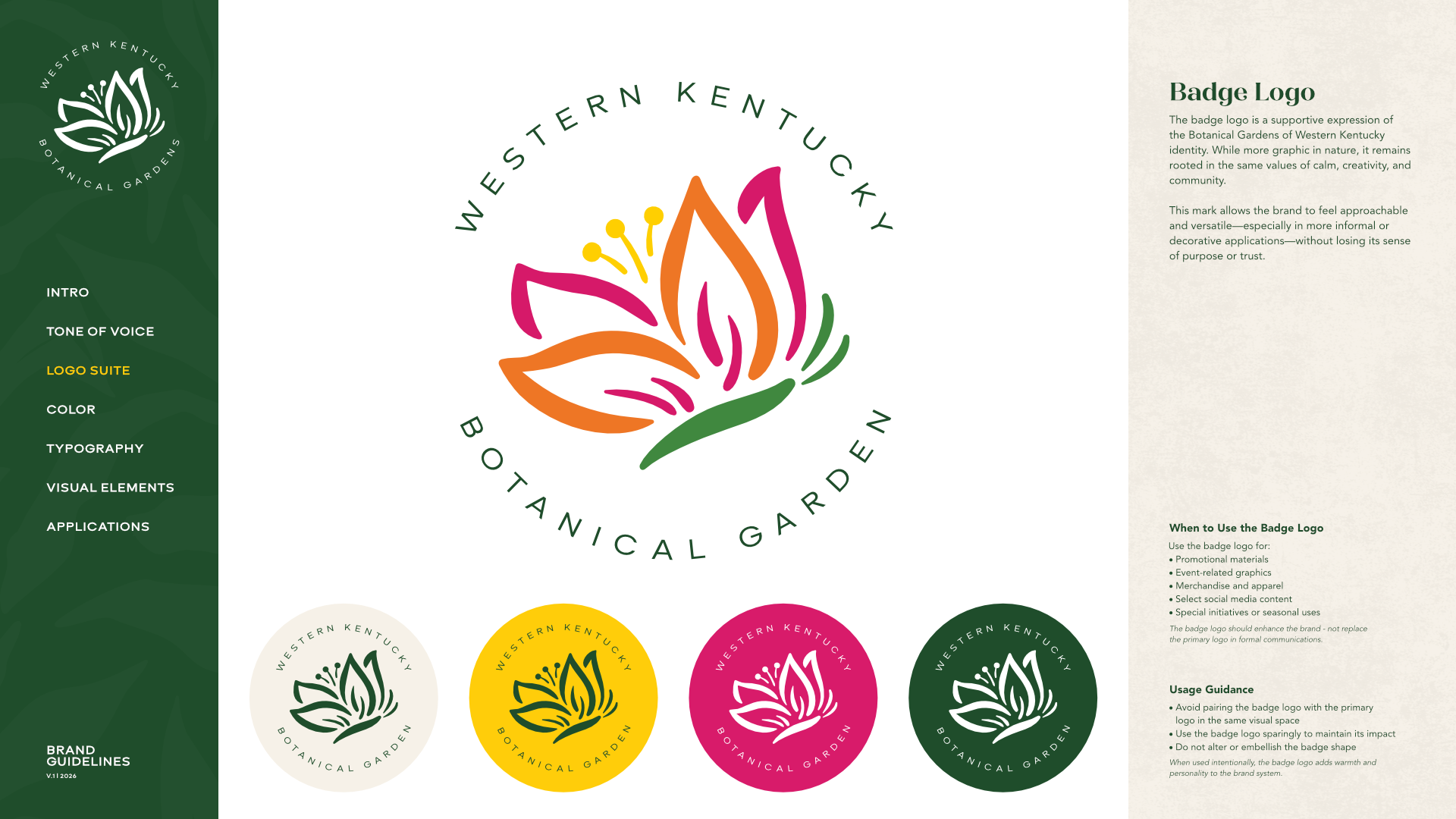 Western Kentucky Botanical Garden, Branding 7